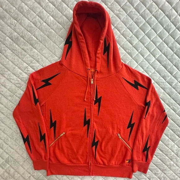 Bolt Stitch Repeat Zip hoodie sweatshirt - Picture 2 of 4